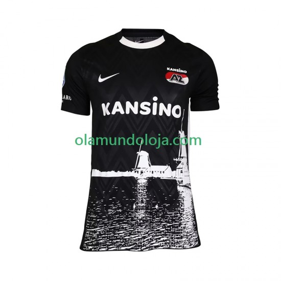 Camisola AZ Alkmaar Homem Equipamento Quarto 2024-2025 Manga Curta
